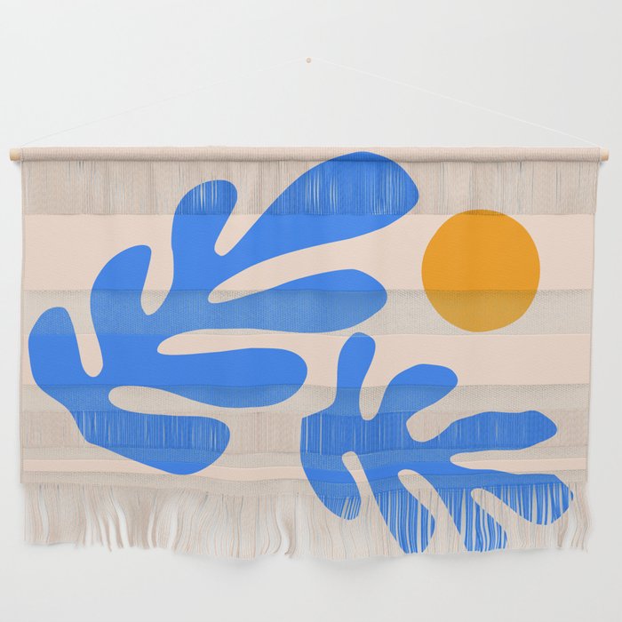 Henri Matisse - Leaves - Blue Wall Hanging