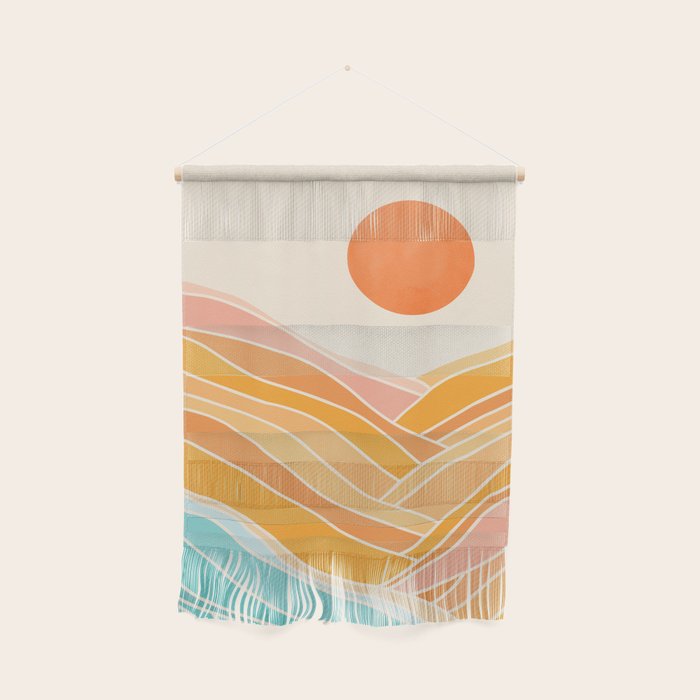 Adventure On The Horizon Abstract Landscape Wall Hanging