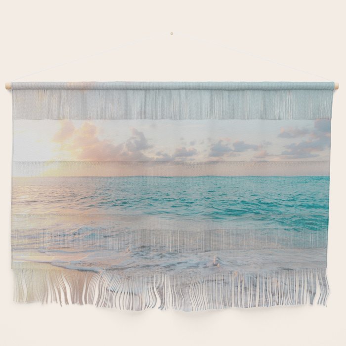Beautiful Tropical Turquoise Sandy Beach Photo Wall Hanging