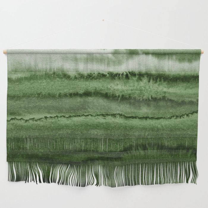 Within The Tides Forest Green By Monika Strigel Wall Hanging