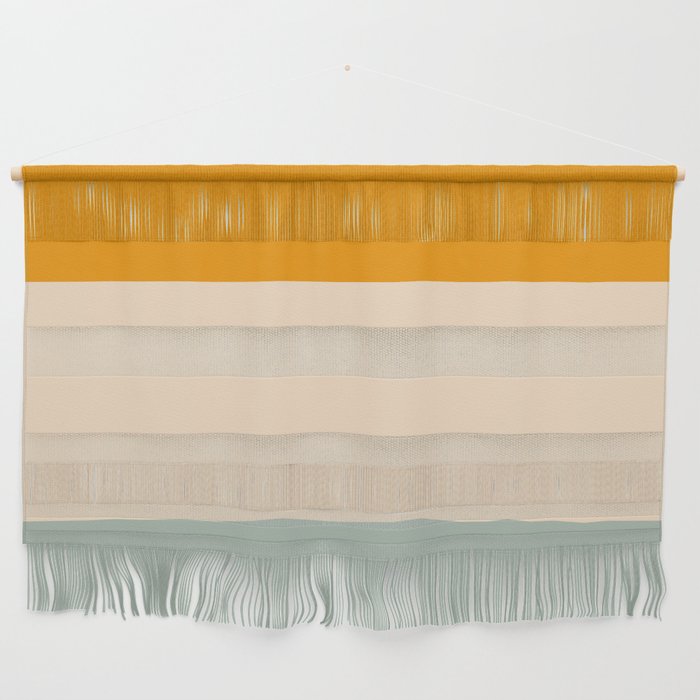 Heracles - Minimal Summer Retro Stripes Wall Hanging
