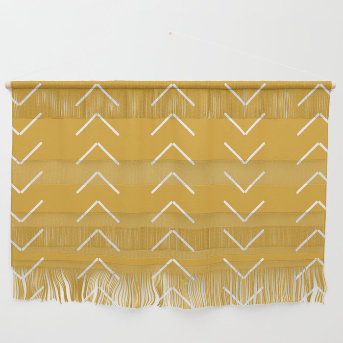 Mudcloth Ii (Mustard Yellow) Wall Hanging