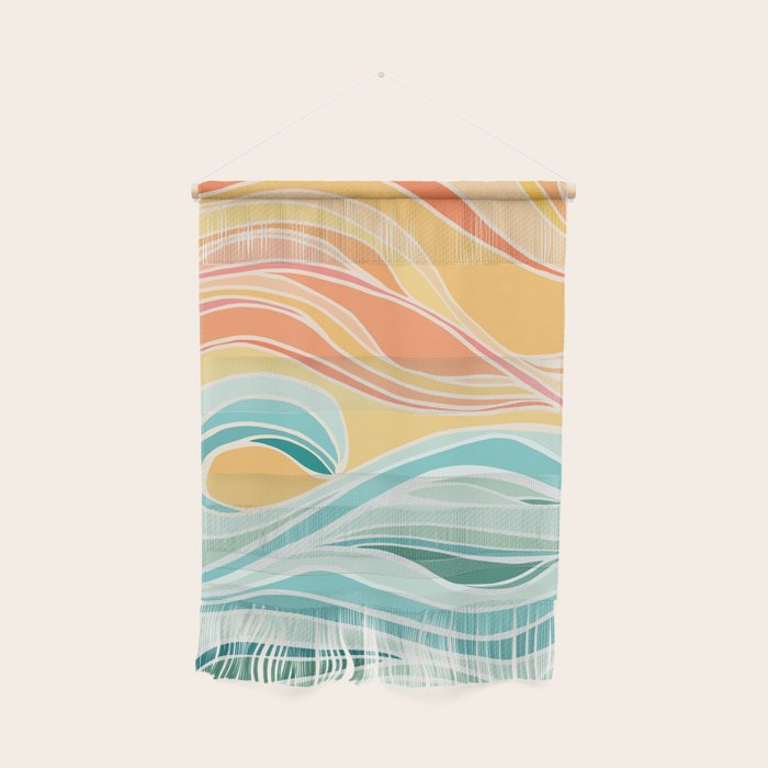 Sea And Sky Abstract Landscape Wall Hanging