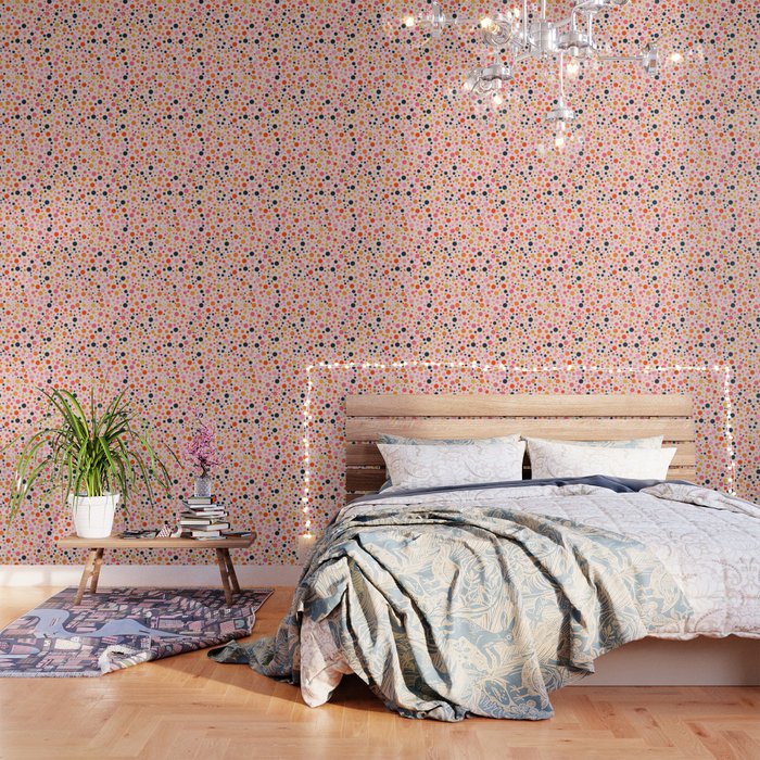 Bubbles: Pattern 09 | The Peach Edition Wallpaper