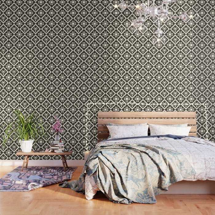 Bohemian Geometric Pattern 05b Wallpaper