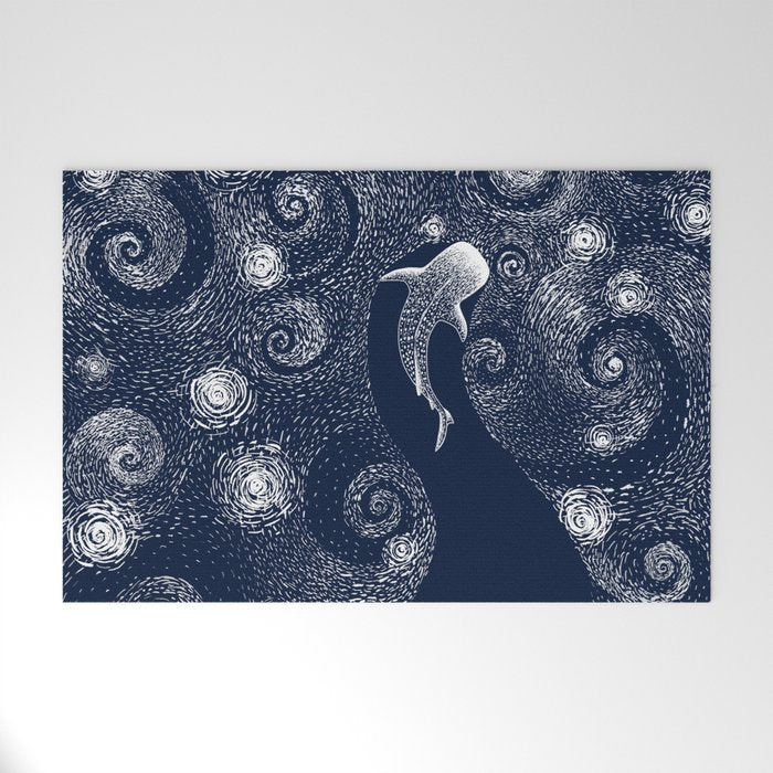 Star Eater In Van Gogh Style Welcome Mat