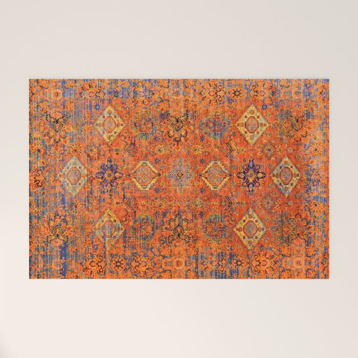Oriental Vitange Moroccan Rug Design Welcome Mat