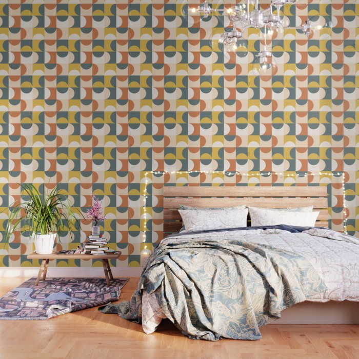 Mid Century Modern Geometric 23 Wallpaper