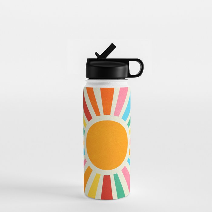 Retro Sunrise: Rainbow Edition Water Bottle