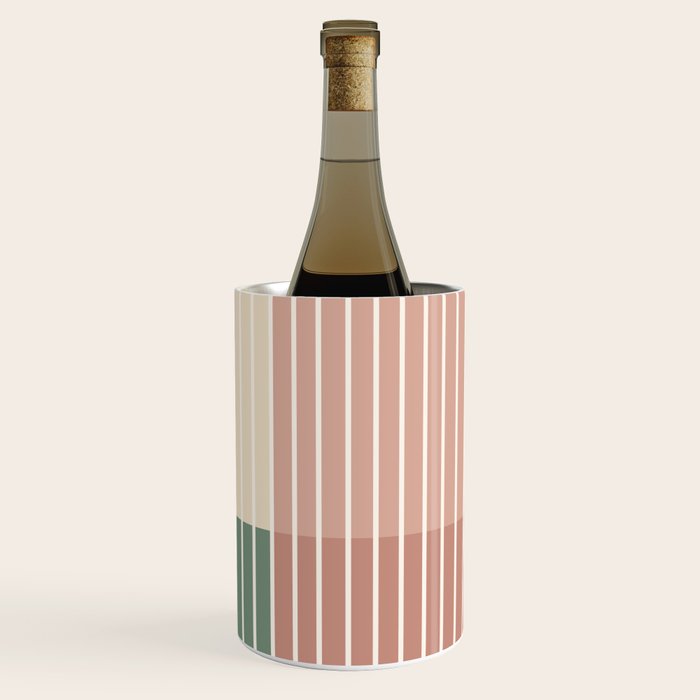 Color Block Line Abstract Xxiii Wine Chiller