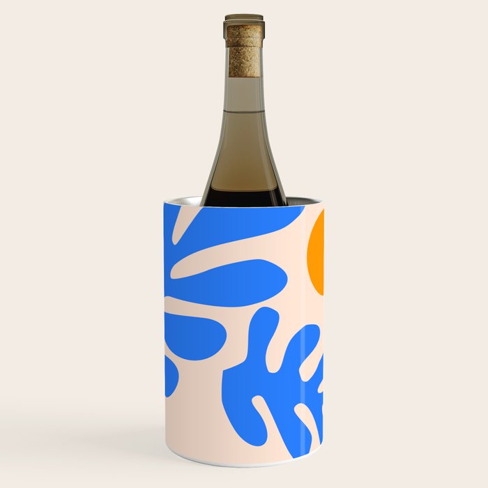 Henri Matisse - Leaves - Blue Wine Chiller