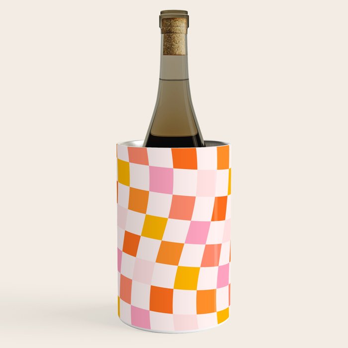 Checkers: Pattern 04 | The Peach Edition Wine Chiller