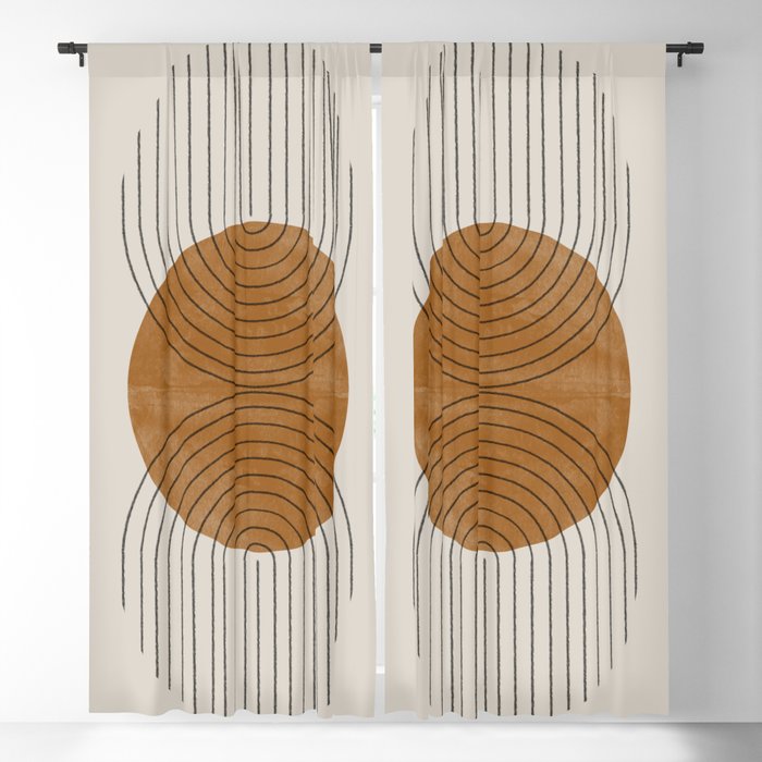 Perfect Touch  Mid Century Modern Window Curtain