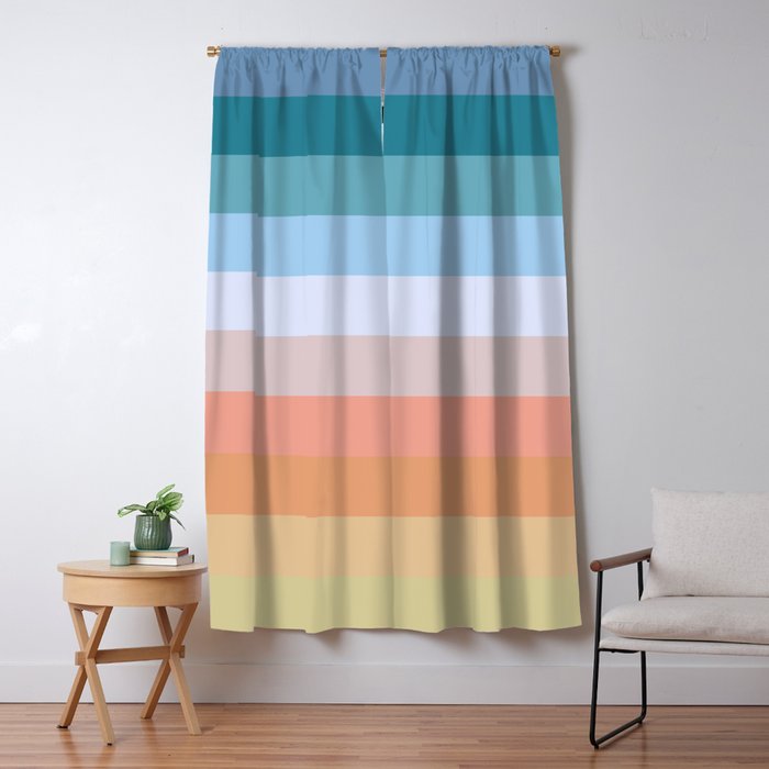 Multicolor Stripes - Tiyanak Window Curtain