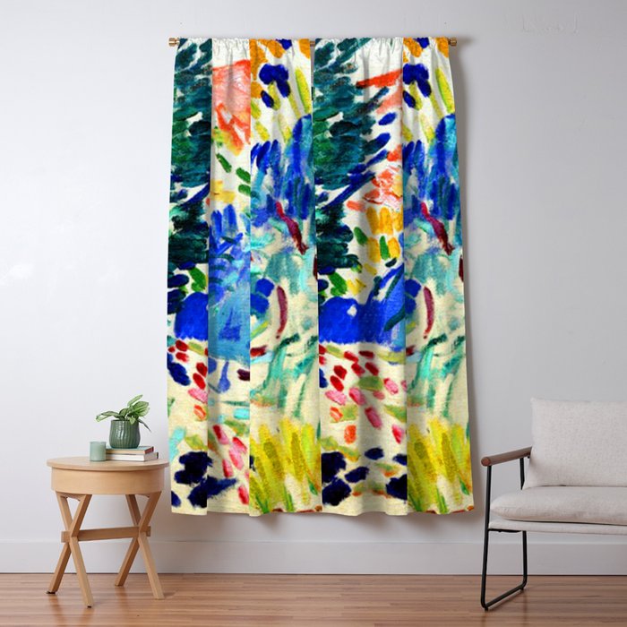 Henri Matisse Landscape At Collioure Window Curtain