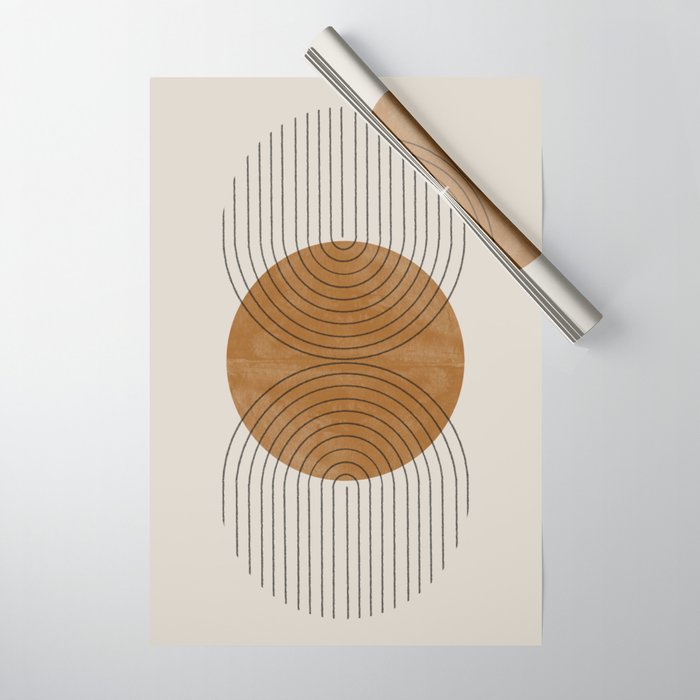 Perfect Touch  Mid Century Modern Wrapping Paper