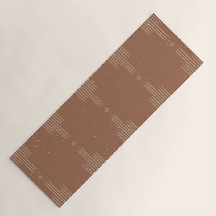 Southwestern Minimalist - Camel Brown Yoga Mat