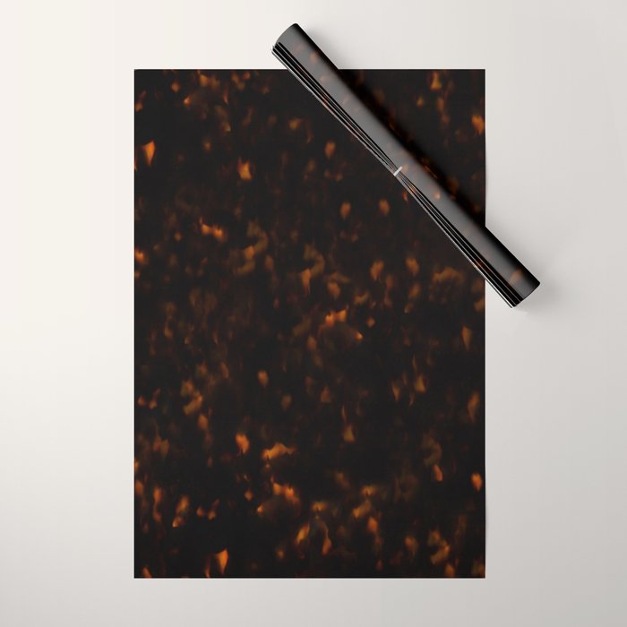 Dark Tortoise Shell Pattern Wrapping Paper
