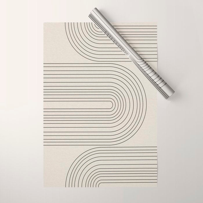 Arch Art, Modern Pattern, Mid Century  Wrapping Paper