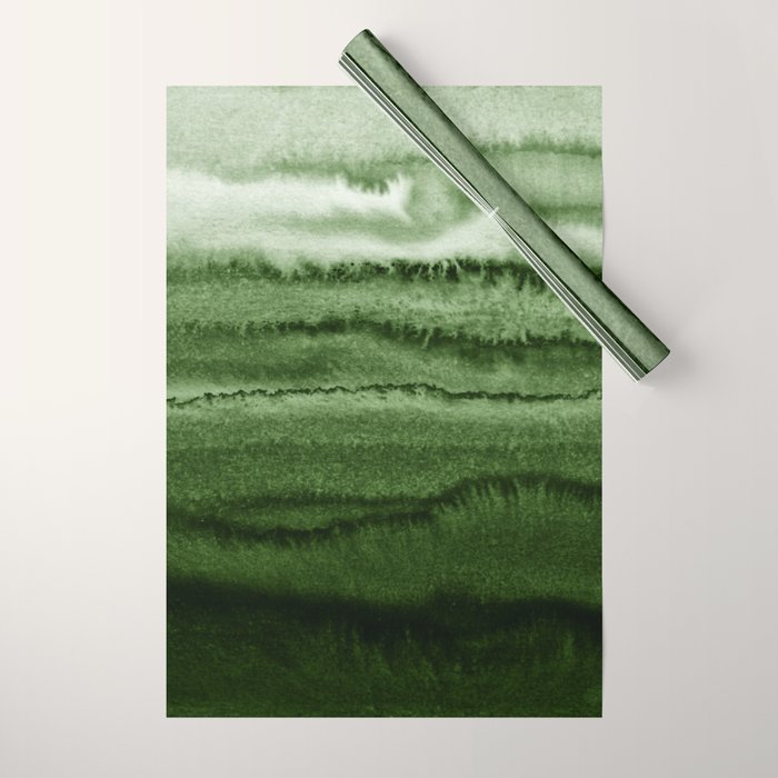 Within The Tides Forest Green By Monika Strigel Wrapping Paper