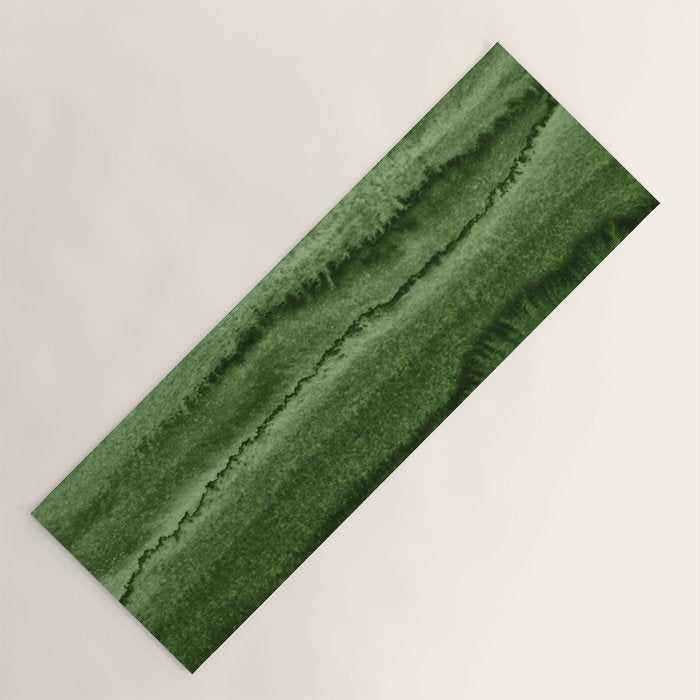 Within The Tides Forest Green By Monika Strigel Yoga Mat