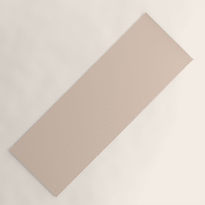 Pale Neutral Blush Buff Cream Solid Yoga Mat