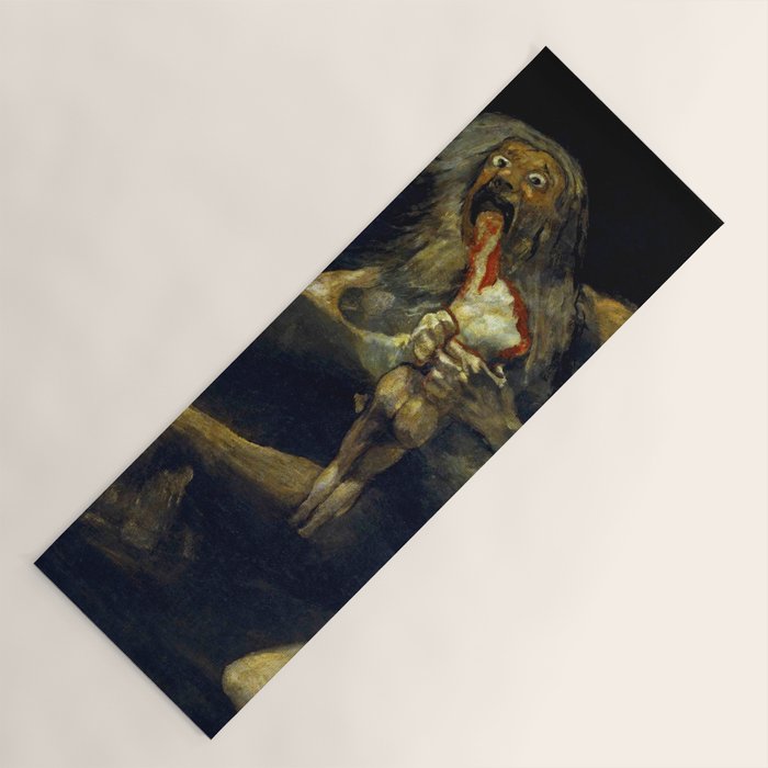 Francisco Goya "Saturn Eating His Son" Yoga Mat