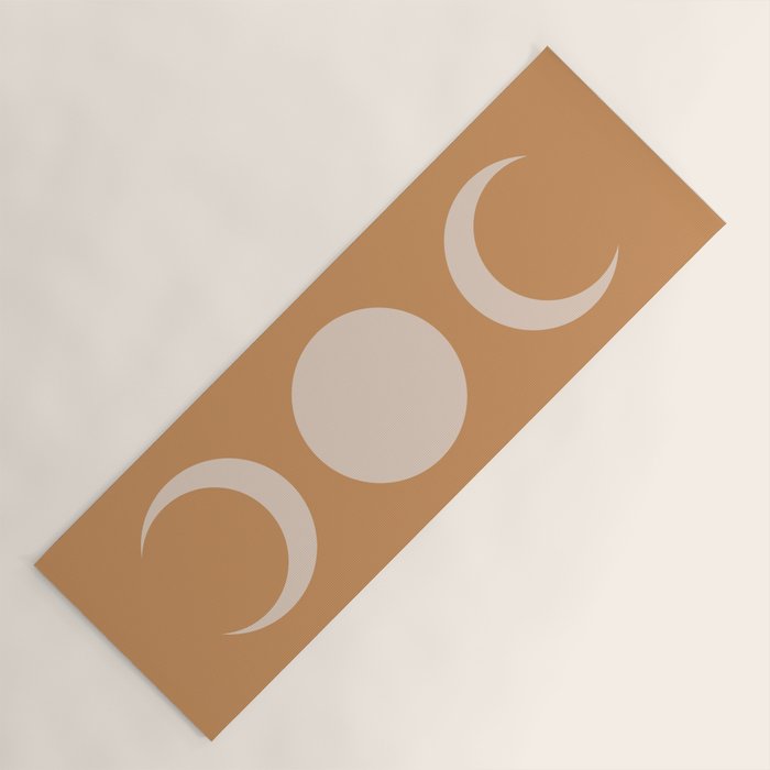 Moon Shapes Minimalism - Desert Sand Yoga Mat