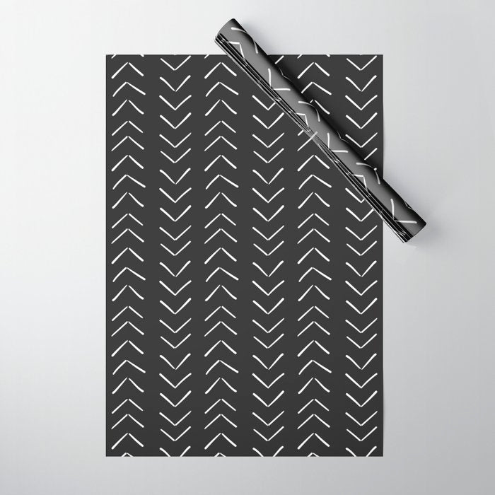 Boho Big Arrows In Black And White Wrapping Paper