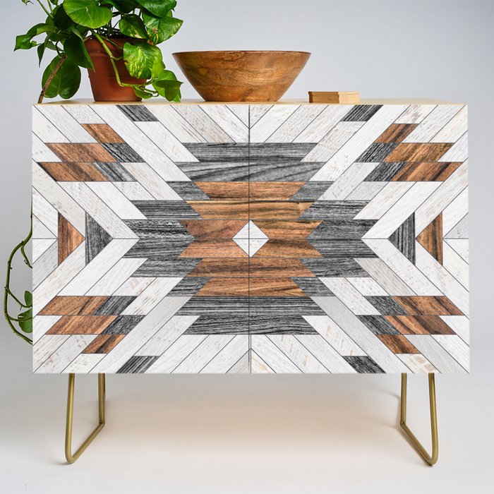 Urban Tribal Pattern No.8 - Aztec - Wood Credenza