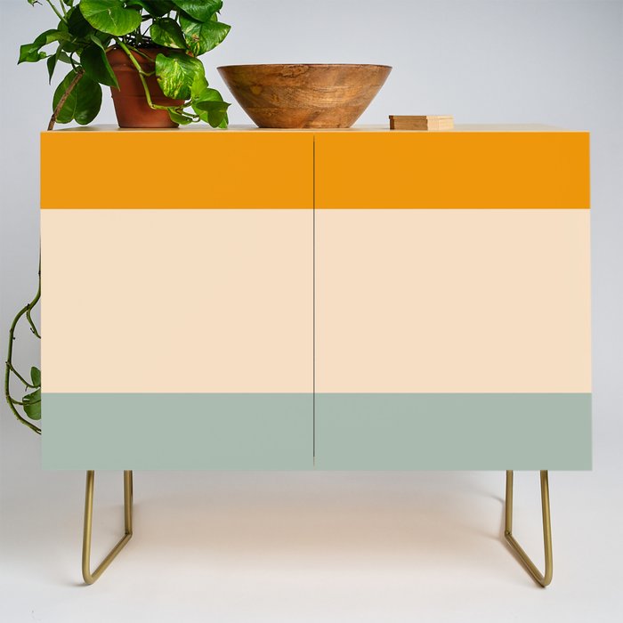 Heracles - Minimal Summer Retro Stripes Credenza