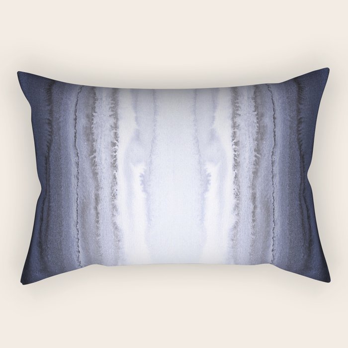 Within The Tides Blue Rectangular Pillow