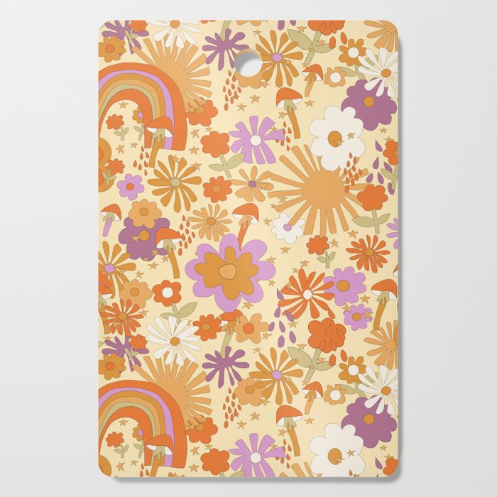 Rainbows, Sunshine And Stars Cutting Board