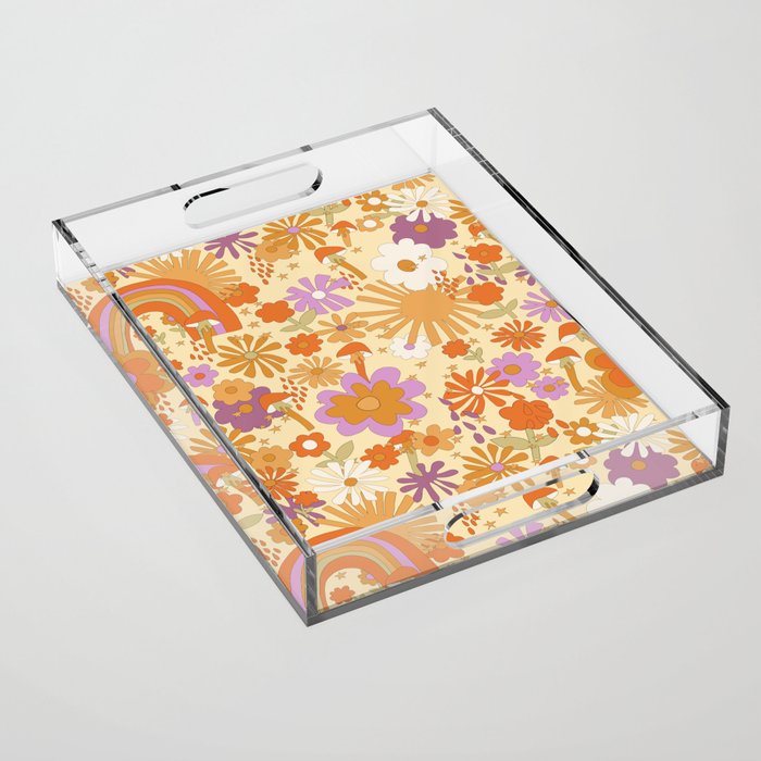 Rainbows, Sunshine And Stars Acrylic Tray