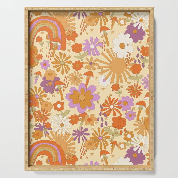Rainbows, Sunshine And Stars Serving Tray