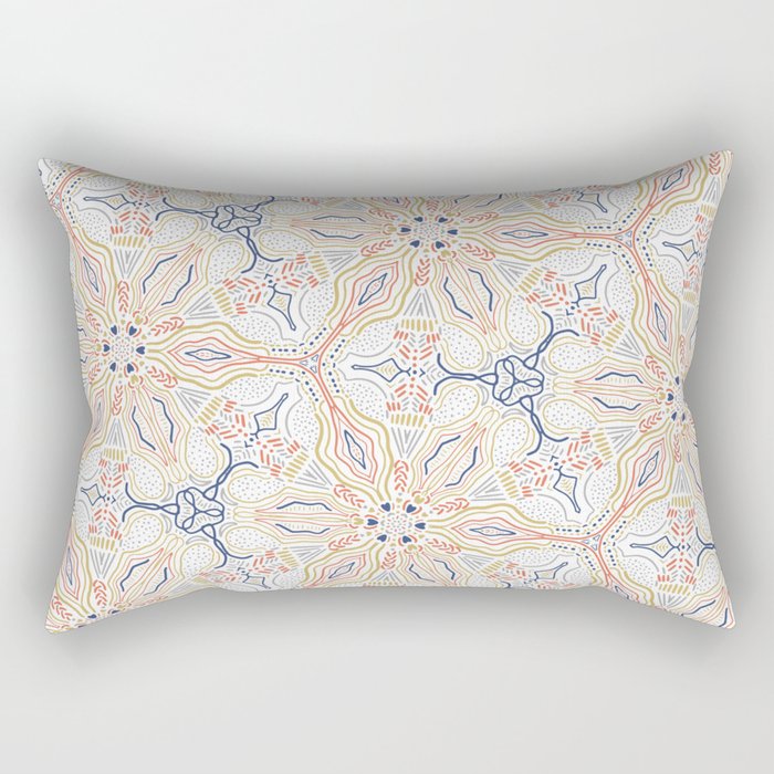 Modern Mosaic Mandalas Rectangular Pillow