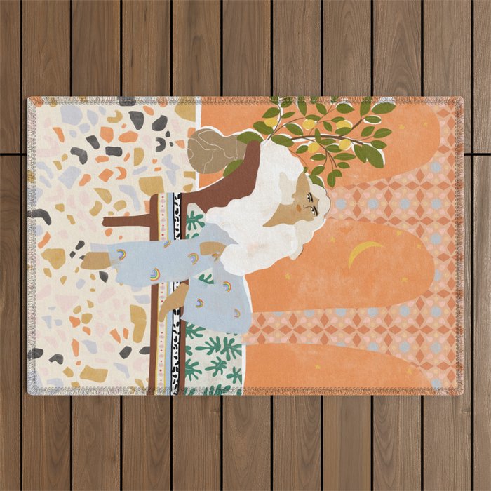 There Is Always Sunshine After Rain Outdoor Rug