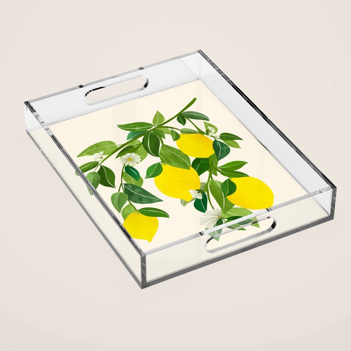 Summer Lemons / Tropical Fruit Series Acrylic Tray