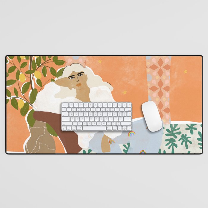 There Is Always Sunshine After Rain Desk Mat