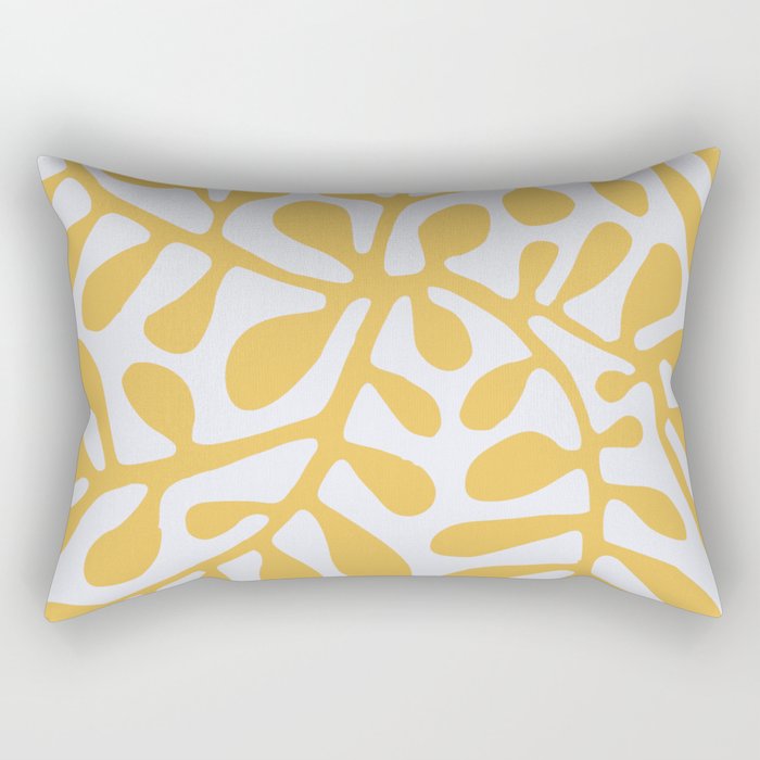 Yellow Crawler Pattern Rectangular Pillow