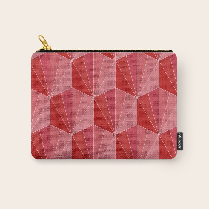 Gisela Color Block Pattern Xii Carry All Pouch