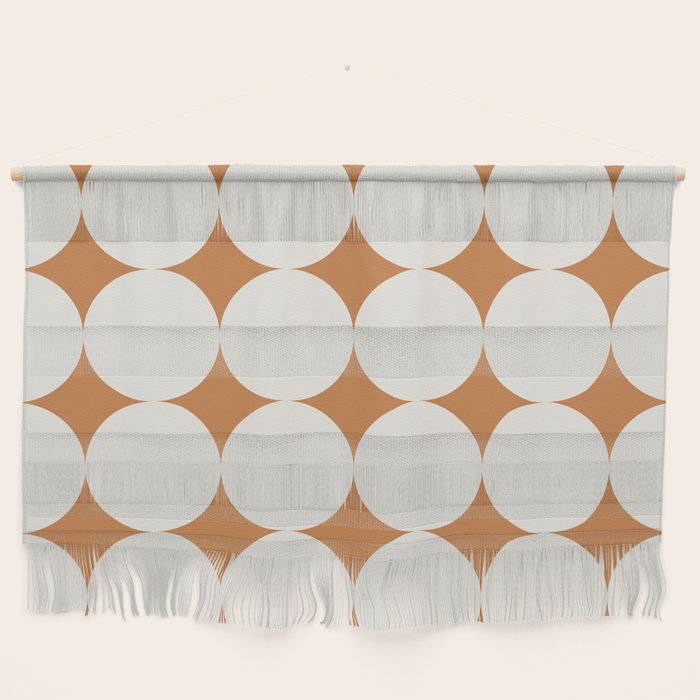Circular Minimalism - Retro Orange Wall Hanging