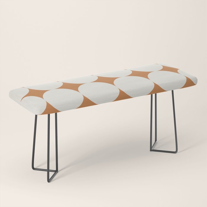 Circular Minimalism - Retro Orange Bench