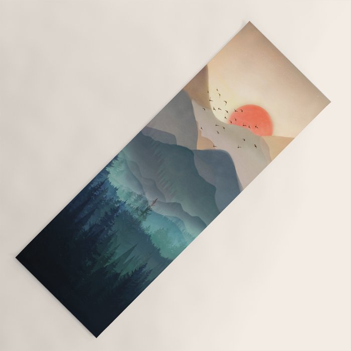 Wilderness Becomes Alive At Night Yoga Mat