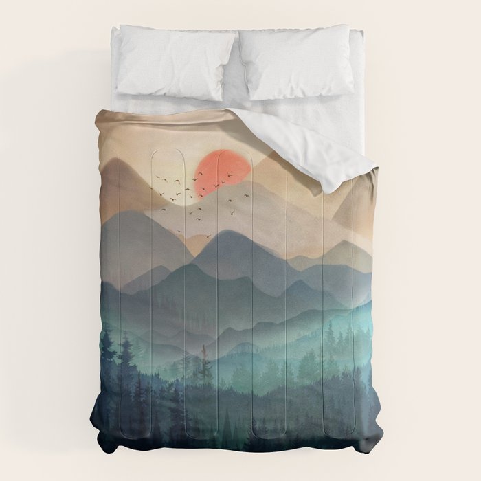 Wilderness Becomes Alive At Night Comforter