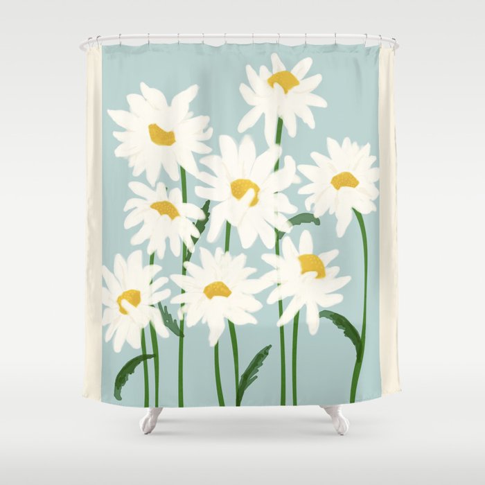 Flower Market - Oxeye Daisies Shower Curtain