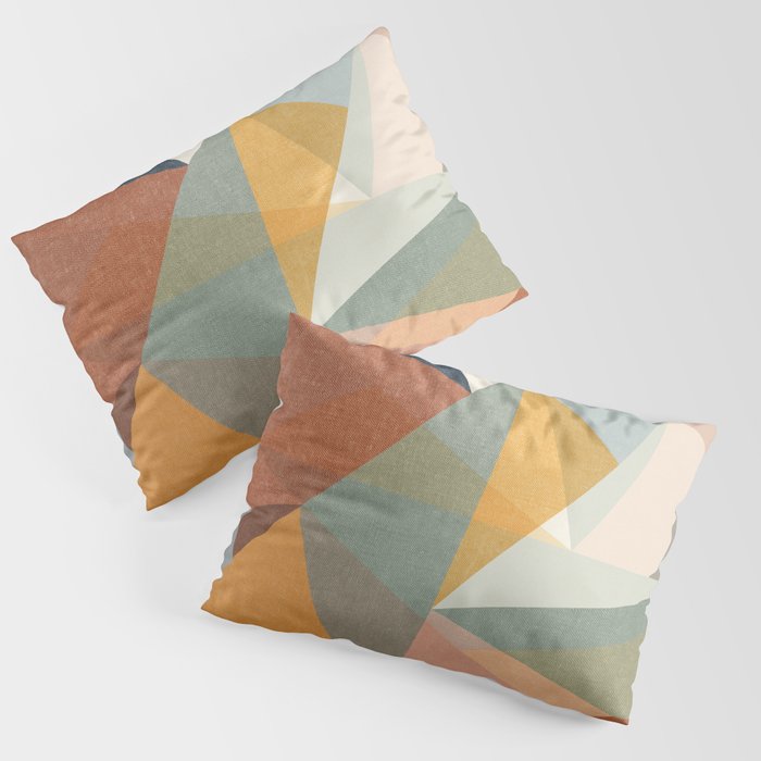 Modern Triangle Mosaic - Multi Pillow Sham