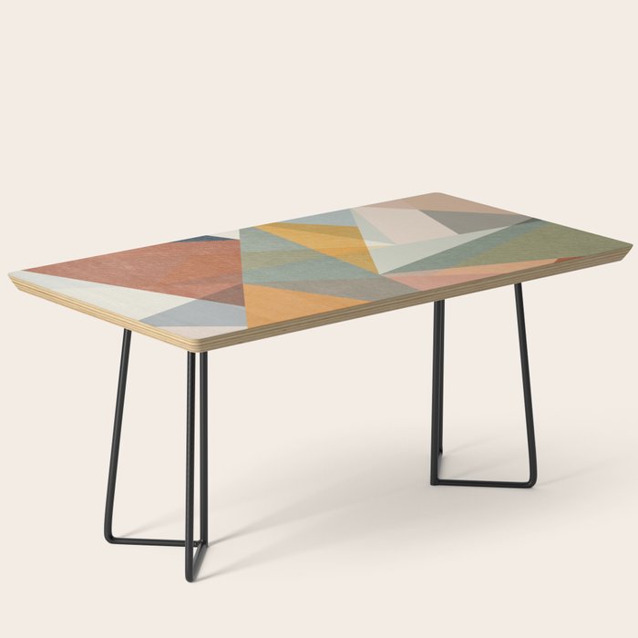 Modern Triangle Mosaic - Multi Coffee Table