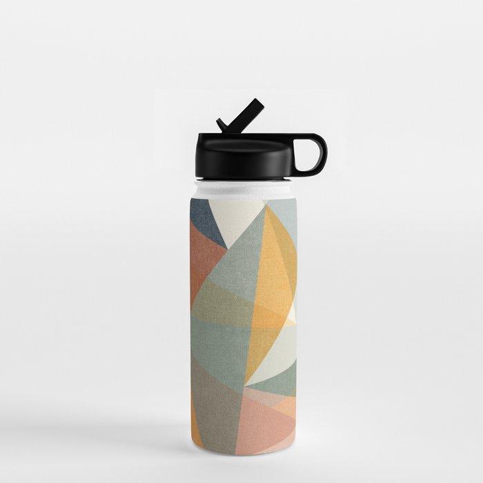 Modern Triangle Mosaic - Multi Water Bottle