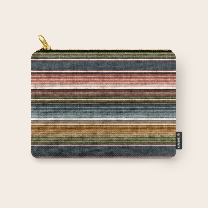Serape Southwest Stripe - Earth Tones Carry All Pouch